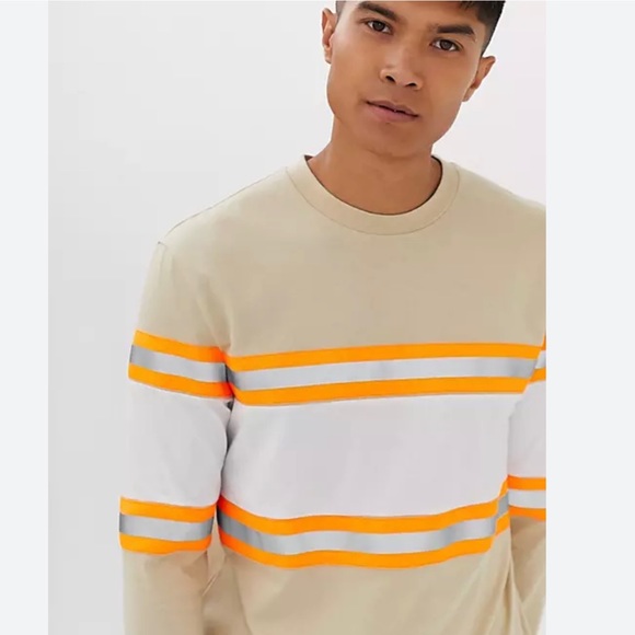 ASOS reflective tape relaxed tee - Picture 2 of 6
